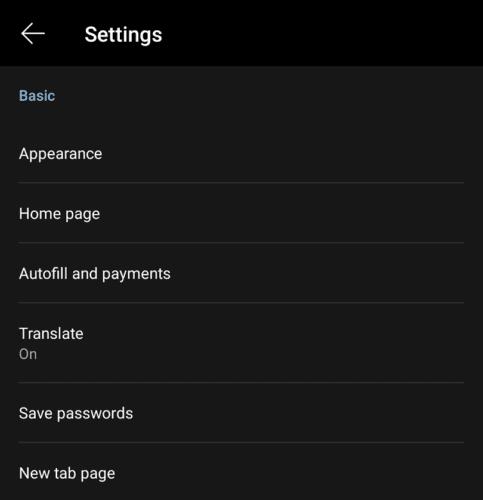Zabraňte Edge pro Android v otevírání jiných aplikací