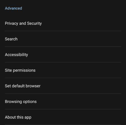 Edge til Android: Sådan konfigureres Tracker Blocking