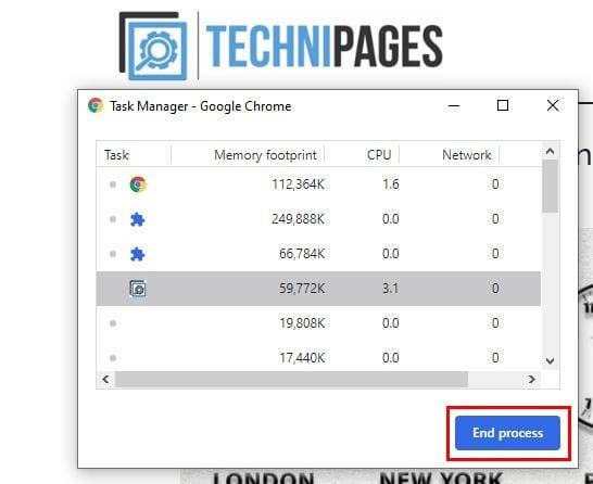 Ressursinäljas Chrome'i laienduste leidmine ja keelamine