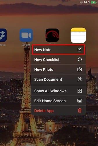 4 måter å lage et notat på i iPadOS