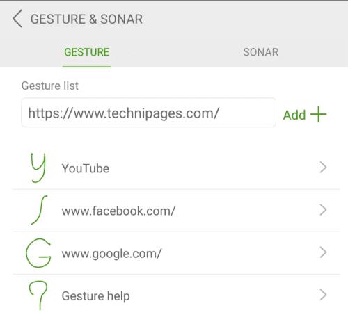 Dolphin Androidile: seadistage kohandatud žestid