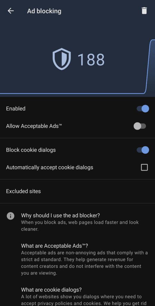 Opera pro Android: Jak nakonfigurovat Ad-Blocker
