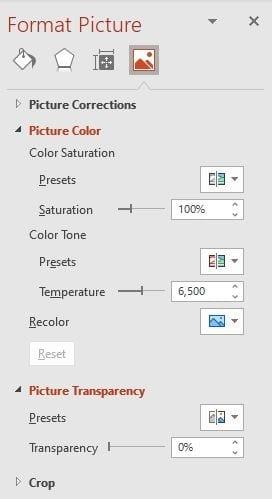 Kuvan läpinäkyvyyden ja värin muuttaminen PowerPointissa