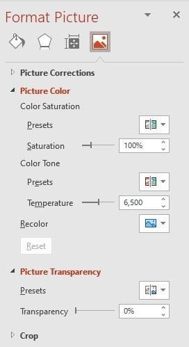 Hvordan endre gjennomsiktigheten og fargen til et bilde i PowerPoint