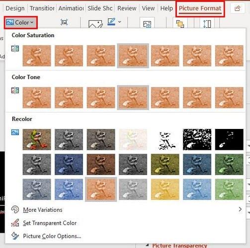 Com canviar la transparència i el color d'una imatge a PowerPoint