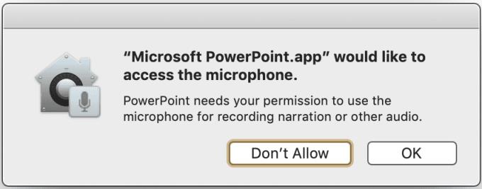 Popravite PowerPoint koji ne snima zvuk