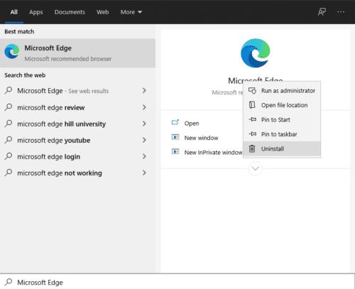 Podeu desinstal·lar MS Edge a Windows?