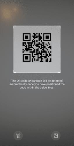 Shfletuesi Samsung Android: Aktivizo skanuesin e kodit QR