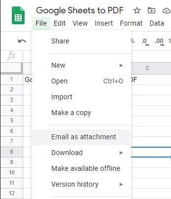 Com convertir Google Sheets a PDF