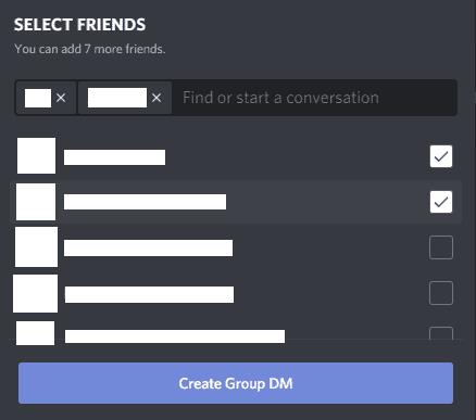 Kā iestatīt grupas DM programmā Discord