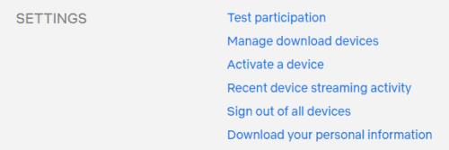 Kā pārvaldīt ierīces, kurās esat pierakstījies pakalpojumā Netflix