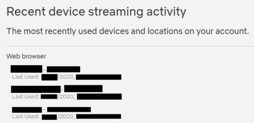 Kā pārvaldīt ierīces, kurās esat pierakstījies pakalpojumā Netflix