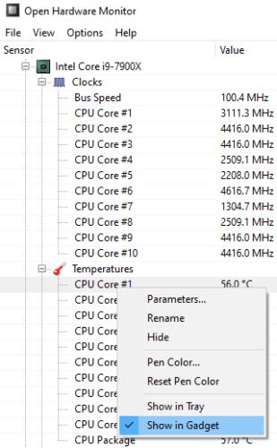 Com mostrar la temperatura de la CPU a l'escriptori de Windows