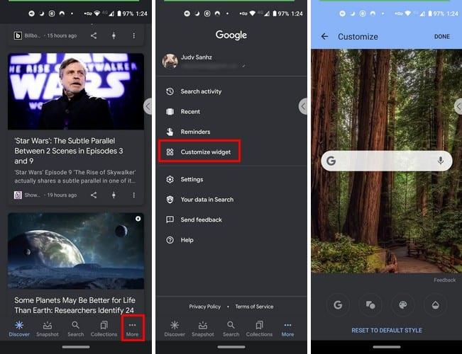 Android: Ako prispôsobiť miniaplikáciu Google