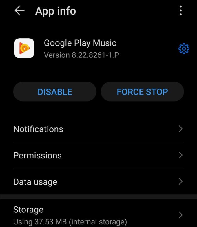 Chyba Hudby Google Play při načítání informací ze serveru