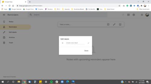 Tilpasning af påmindelsesstandarder for Google Keep