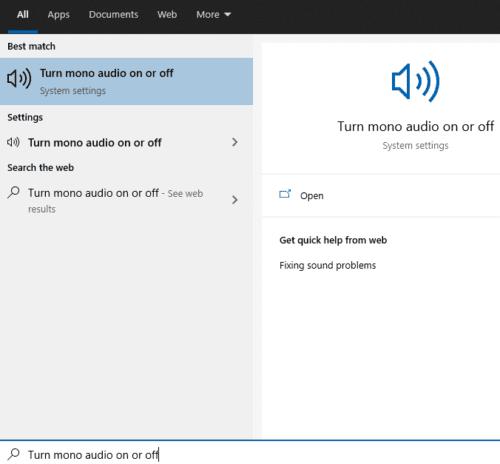 Виндовс 10: Како омогућити моно аудио