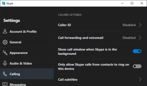 Skype for Windows: Tekstityksen ottaminen käyttöön puheluissa
