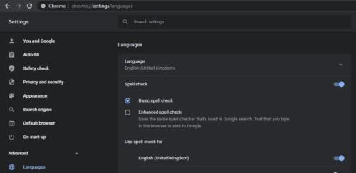 Hur man aktiverar förbättrad stavningskontroll i Chrome