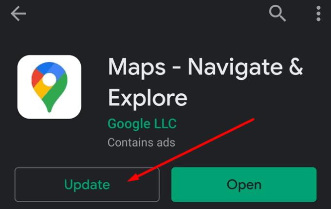 Oprava, že Mapy Google nezobrazují možnost kola