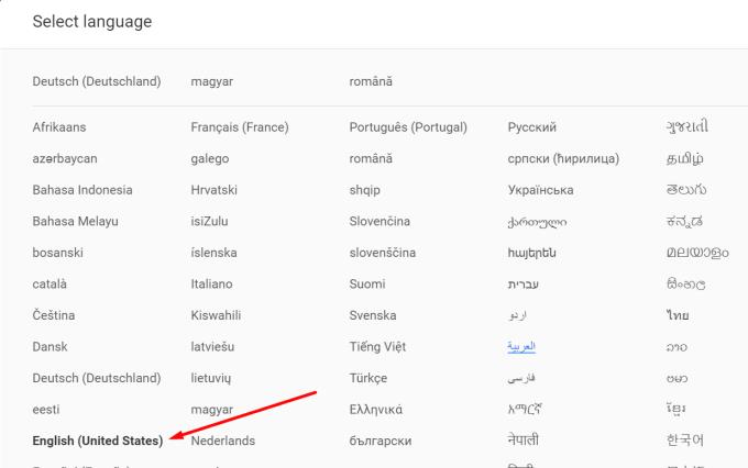 Google Maps er ikke på engelsk: Skift sprog