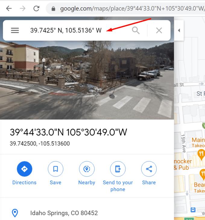 Google Maps: Kuinka tehdä haku koordinaattien perusteella