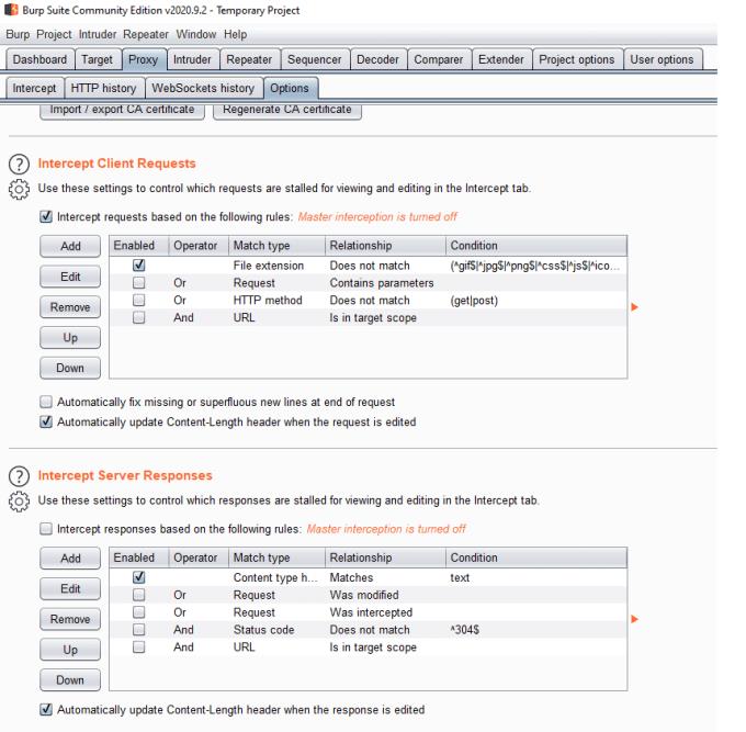 Com funciona la funció d'intercepció de Burp Suite?