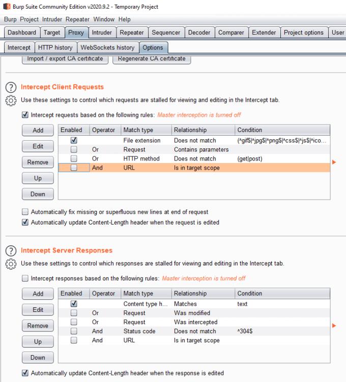 Kā pievienot vietnes Burp Suite mērķa jomai