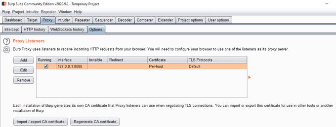 Kā konfigurēt Burp Suite, lai pārtvertu tīkla trafiku