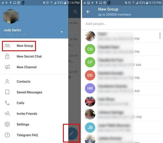 Com crear i eliminar grups a Telegram