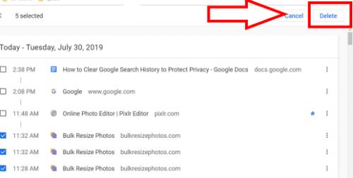 Jak vymazat historii vyhledávání Google pro ochranu soukromí Jak vymazat historii vyhledávání Google pro ochranu soukromí