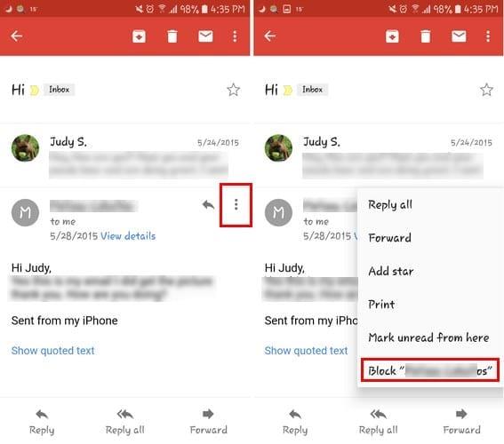 Kako blokirati e-poštu na Gmailu