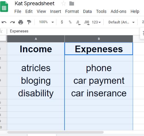 Com revisar l'ortografia a Google Sheets