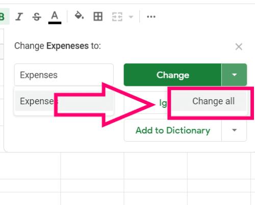 Com revisar l'ortografia a Google Sheets