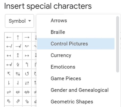 Sådan tilføjes symboler (såsom ophavsret) i Google Docs