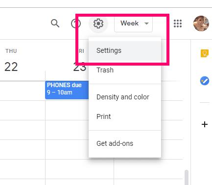 Com canviar les notificacions predeterminades a Google Calendar