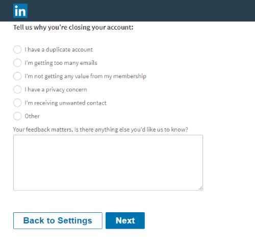 Як видалити свій обліковий запис LinkedIn