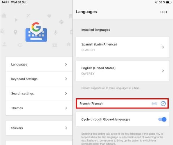 Android: Com escriure en diferents idiomes amb el teclat Gboard