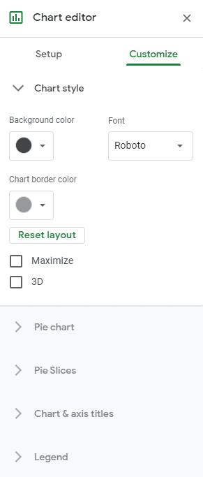 Google izklājlapas: mainiet diagrammas krāsas