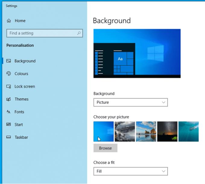 Windows 10: Ορισμός διαφορετικής ταπετσαρίας για διπλές οθόνες