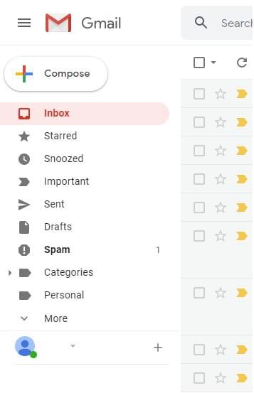 Ställ in Gmail på Compact View