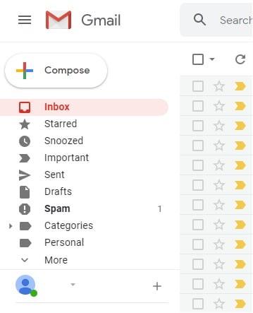 Ställ in Gmail på Compact View