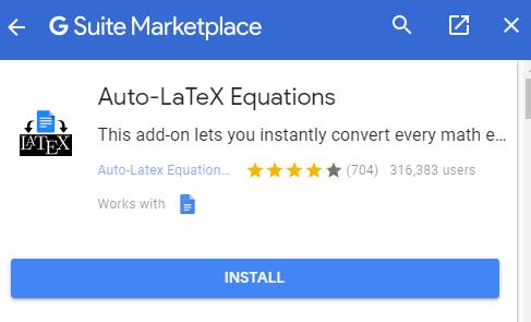 LaTeX-matematiikan yhtälöiden käyttäminen Google-dokumenteissa