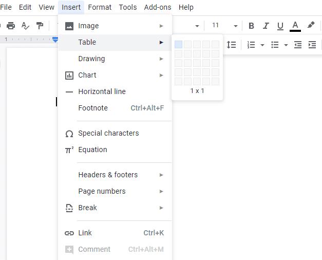 Google Docs: afegiu una vora