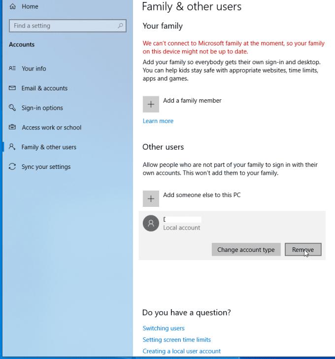 Windows 10: suprimiu el perfil d'usuari