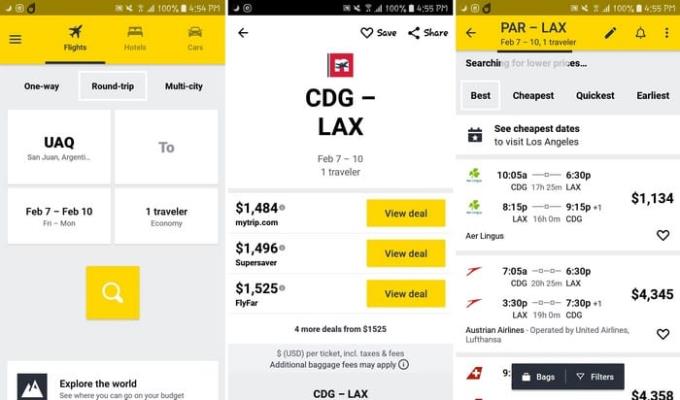 4 безплатни приложения за Android за намиране на евтини полети