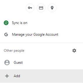 Chrome: Tilføj/fjern brugerkonti