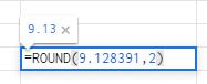 Google tablice: Kako zaokružiti brojeve
