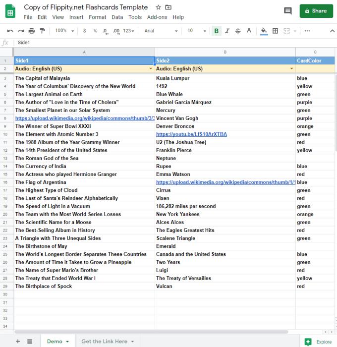 Google Docs: Kuinka tehdä Flashcards