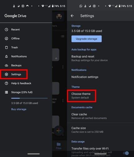 Jak povolit tmavý režim na Google Play